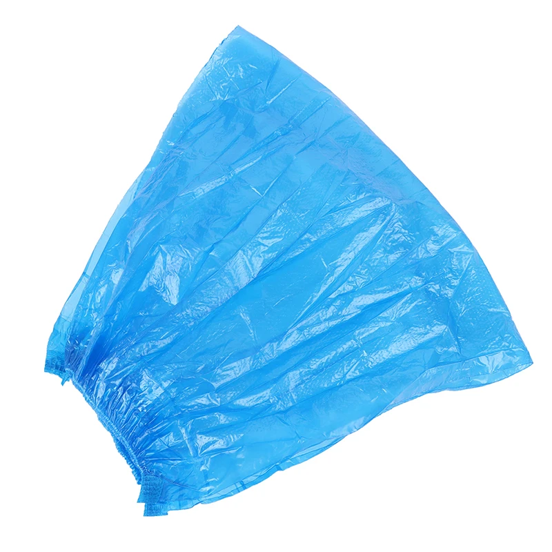 20ps ambiental descartável protetor pe mangas cobrir não tóxico elástico doméstico plástico durável braço de limpeza à prova dwaterproof água