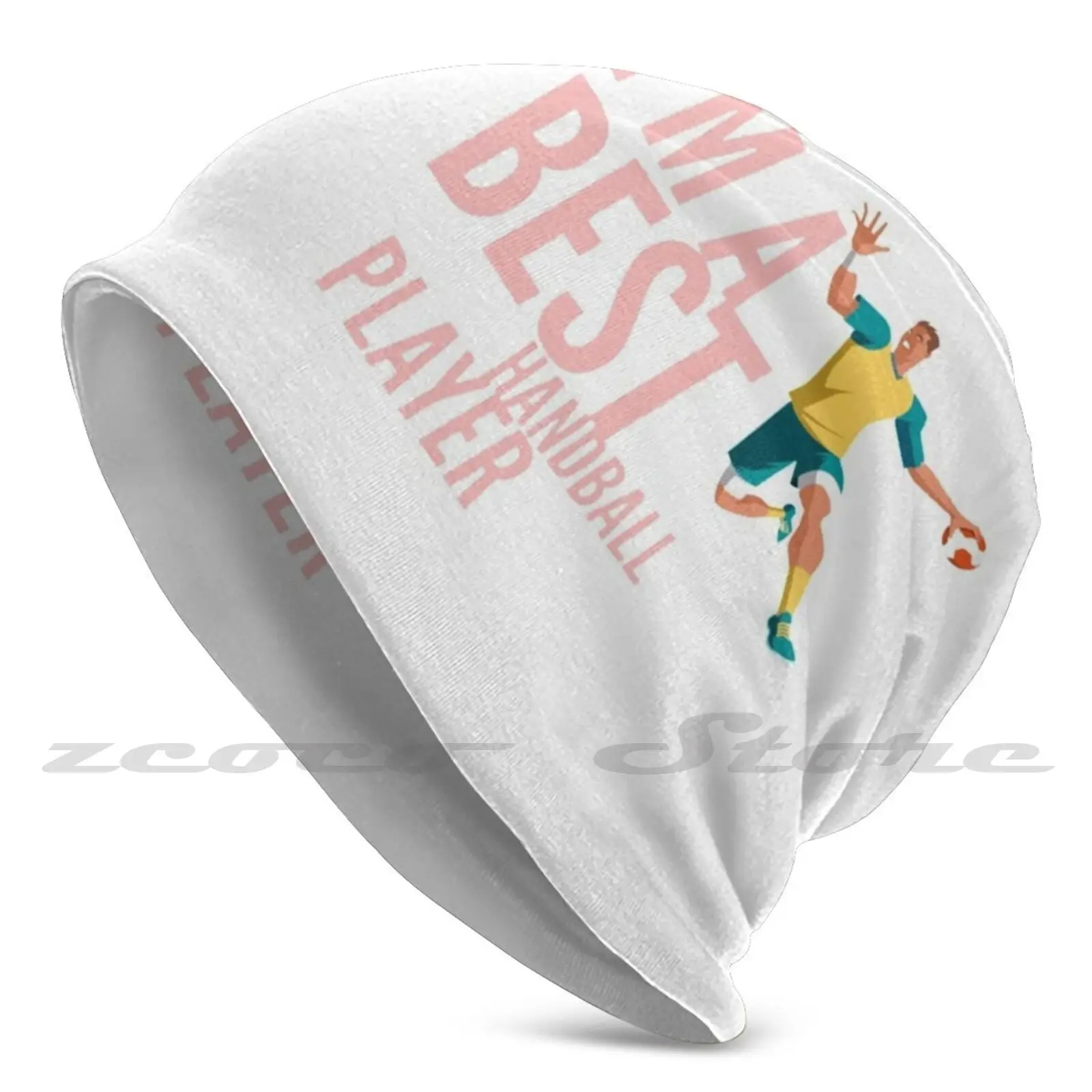 I'M A Best Handball Player Knit Hat Hedging Cap Soft Elasticity Outdoor Sports Leisure Handball World Handball Beach Handball