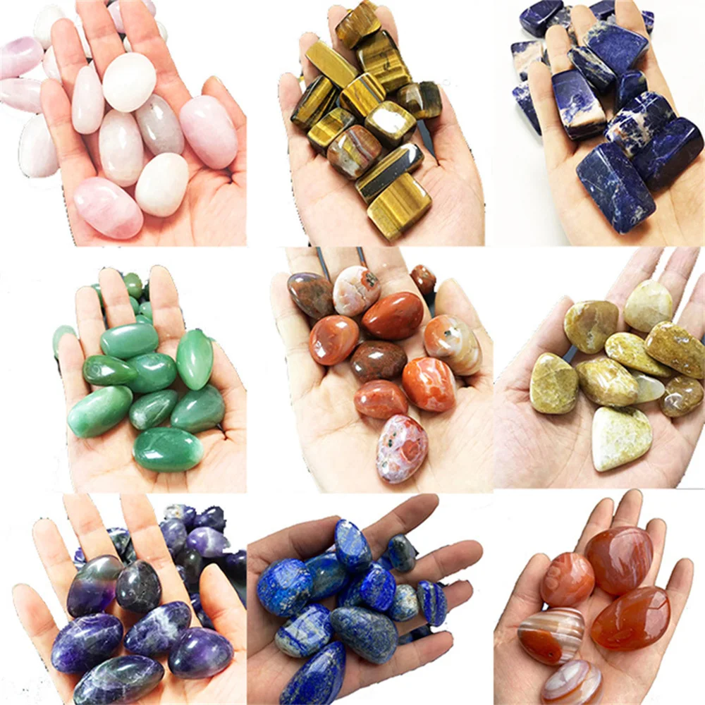 100g Natural Healing Crystals Reiki Polished Tumble Stones Chakra Gemstones Mineral 30-50mm