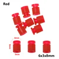 Rojo 6x3x8mm