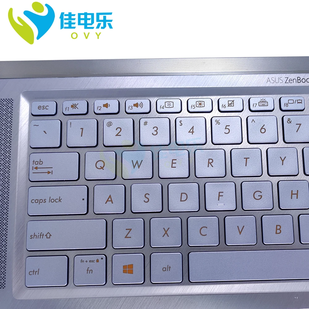 Funda superior con teclado retroiluminado de EE. UU., inglés y Brasil para ASUS ZenBook 14 UM431 UM431DA UX431FA UX431FL Topcase reposamanos 90NB0MB1-R30US0