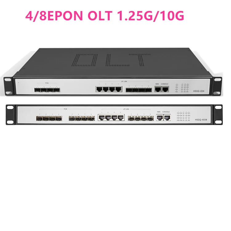 

4/8EPON OLT 4/8 PON port OLT GEPON 4 SFP Open software 1.25G/10G SC WEB management 4pon SFP PX20+ PX20++ PX20+++ Open software