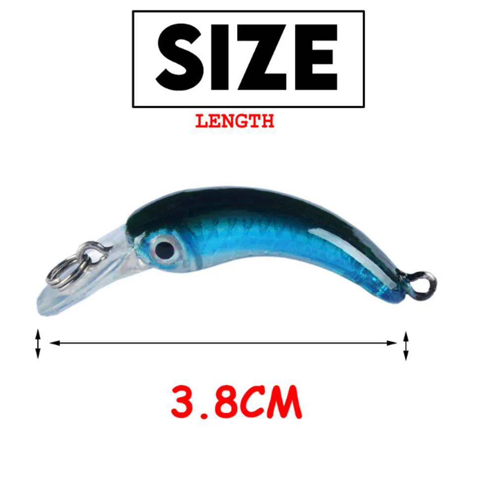 1 szt. Mini Minnow Fishing Lure Woblery 3,8 cm 1,5 g Pływająca sztuczna twarda przynęta z pojedynczym haczykiem Jerkbait Carp Bass Fishing — zdjęcie 4