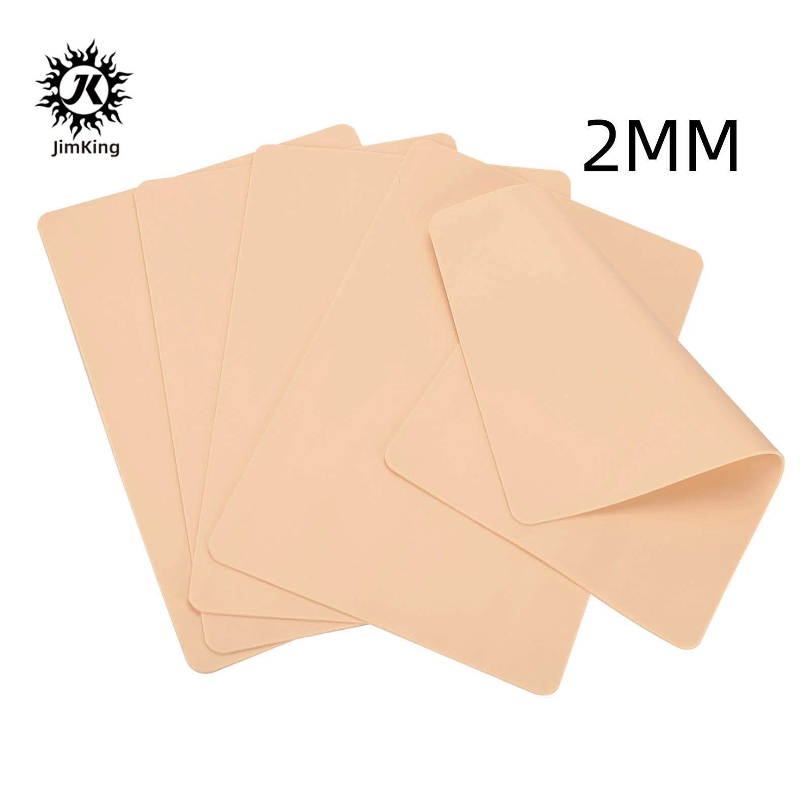 JimKing 1/3/5pcs Silicone Blank Tattoo Practice Skin Permanent Tattoo Beginner Skin Practice Microblading Tattoo Accessories