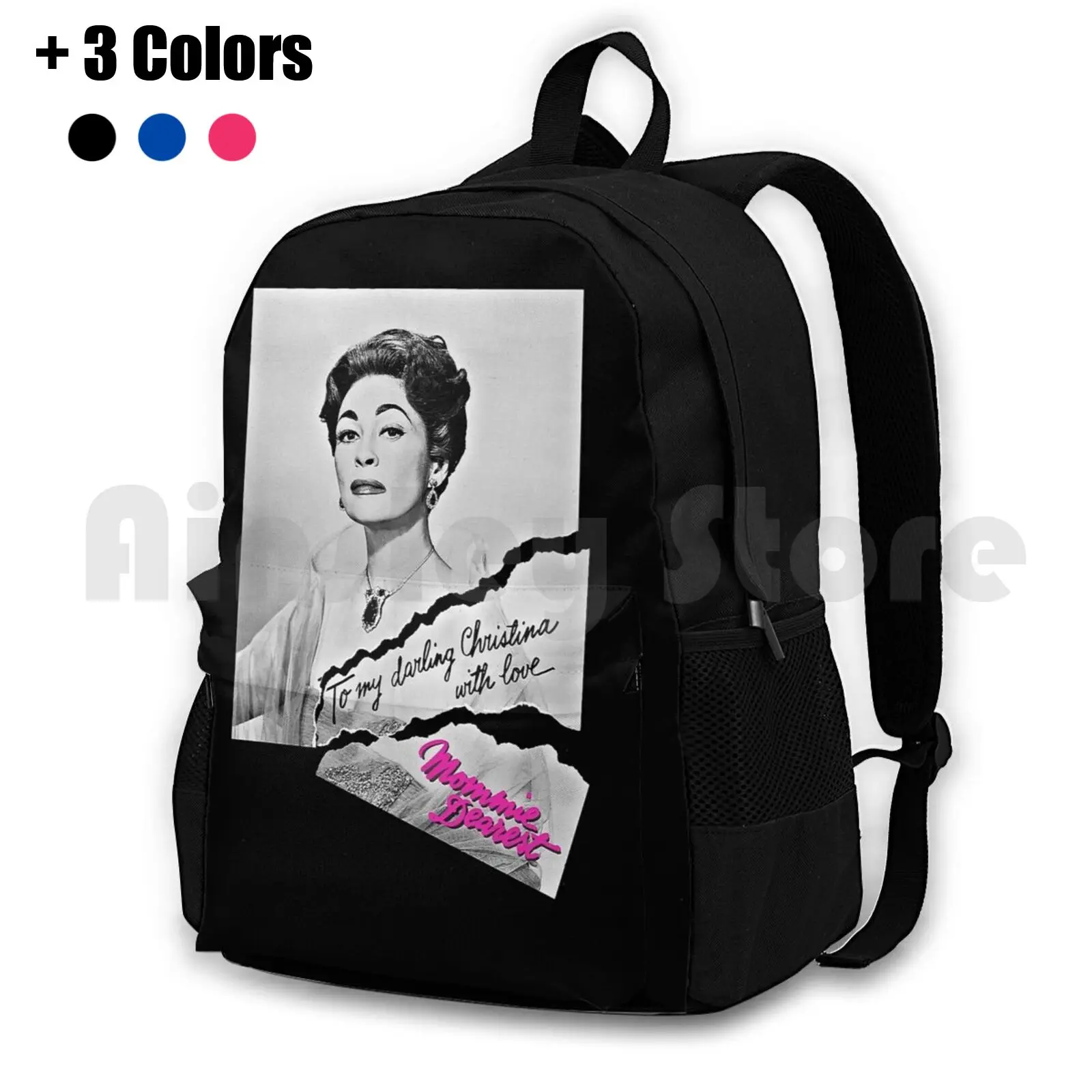 To My Darling Christina , With Love... Mommie Dearest Joan Outdoor Hiking Backpack Riding Climbing Sports Bag Mommie Mummy Joan