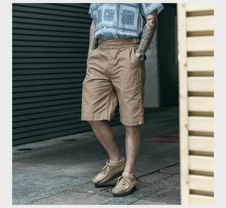 NON STOCK British Army Gurkha Shorts 70s Mens Khaki Pants Chino