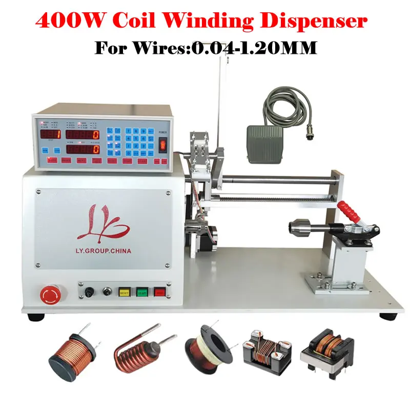 

LY 830 Coil Winding Dispenser Computer Automatic Wire Dispensing Winder 400W for 0.04-1.20mm High Quality 220V/110V