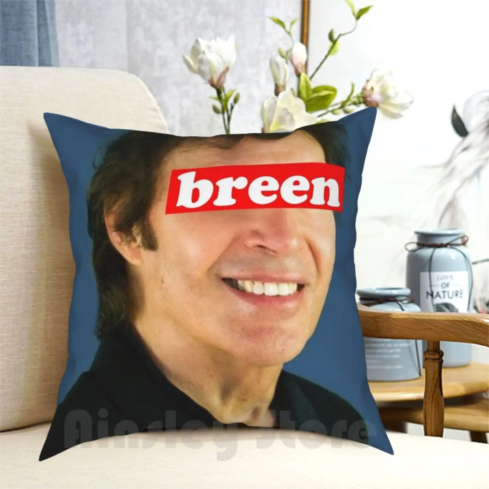 Breen. Pillow Case Printed Home Soft DIY Pillow cover Neil Neil Breen Breen Meme I Am Here Now Double Down Fateful Findings