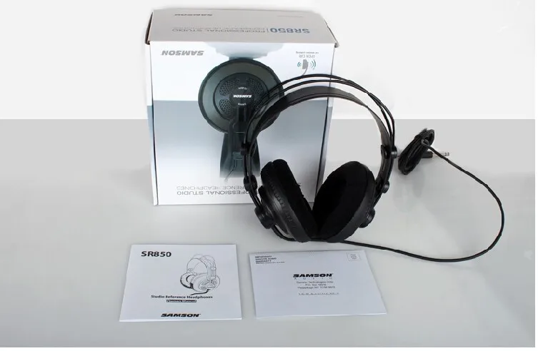 100% Original Samson SR850 Monitoring HIFI Headset Semi-Open-Back Headphone