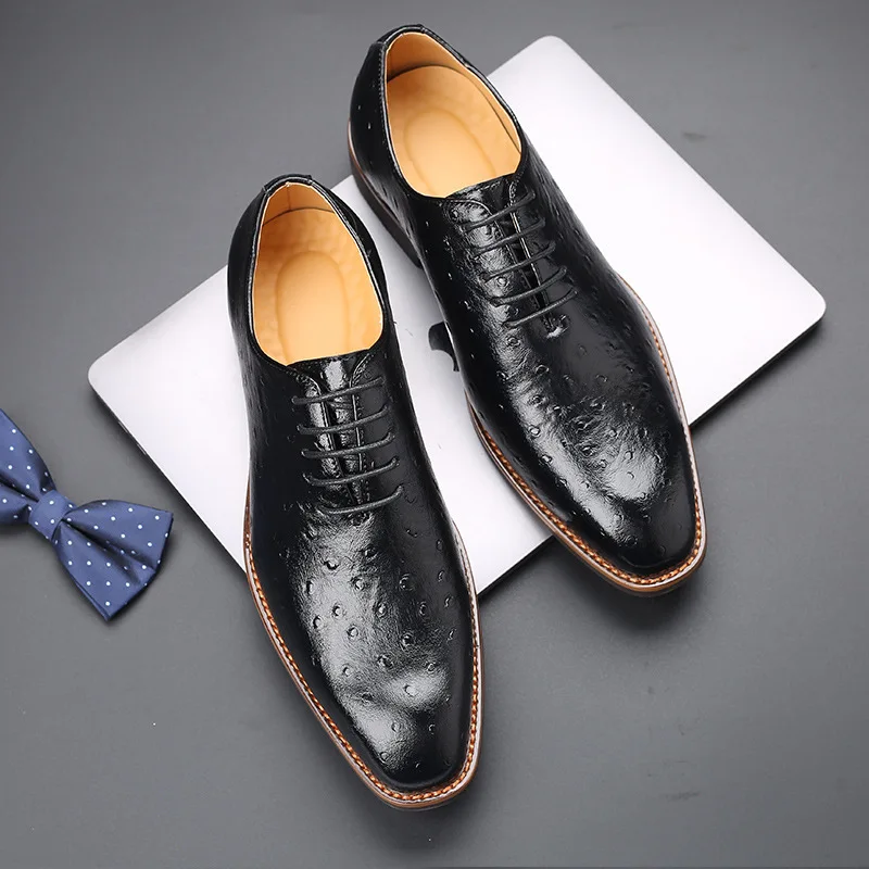 

Туфли мужские классические, кожаные деловые, плоская подошва, дышащие, для официальных встреч, офиса, работы, черные, коричневые