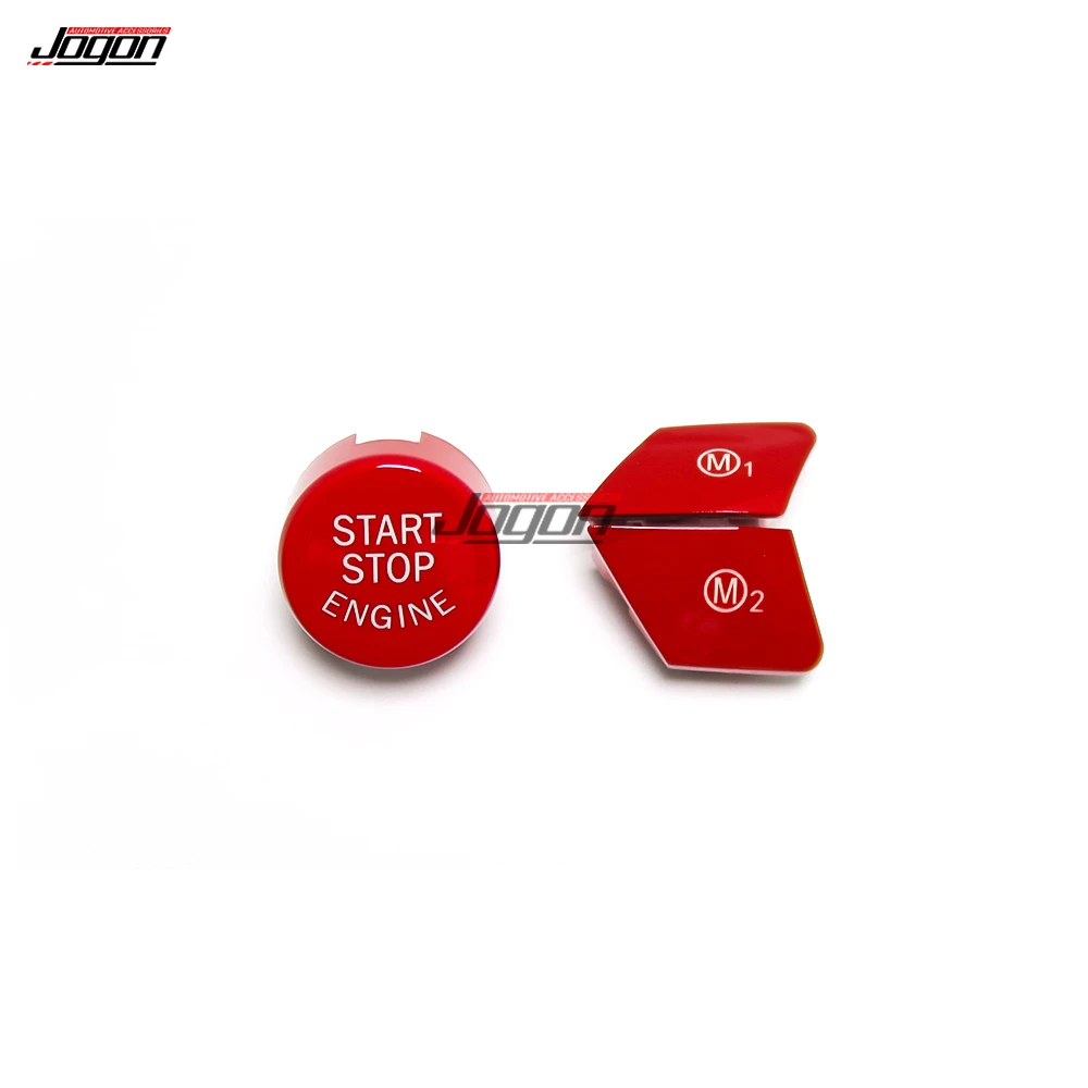 M1 M2 Push Button Trim For BMW M2 M3 M4 M5 M6 F80 F87 F82 F83 F10 Engine Start Stop Button Cover Car Ignition Trim Decoration