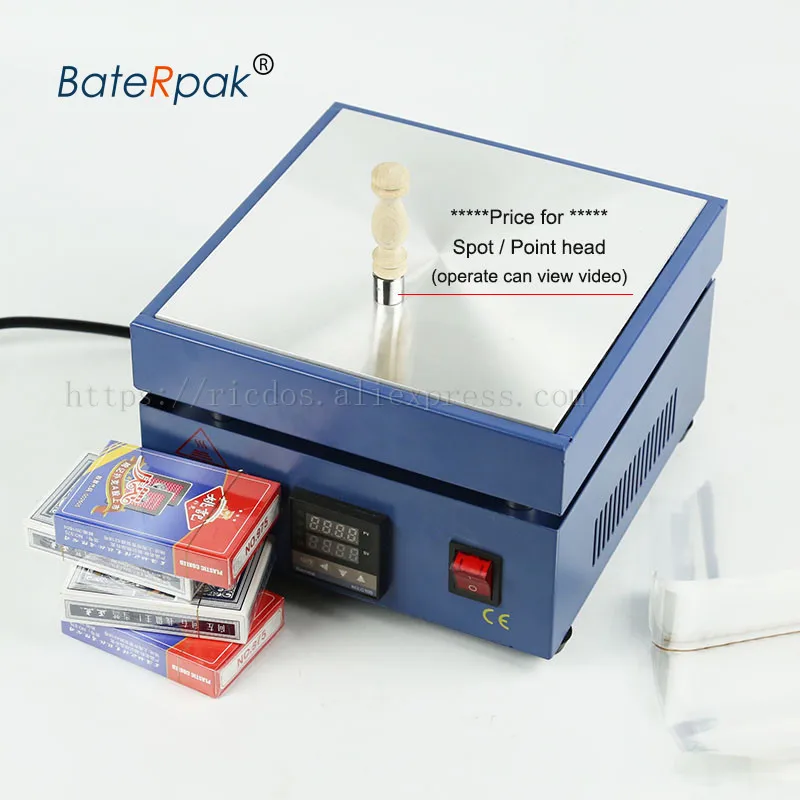 BateRpak Spot/Point Head,Work with Poker Box Blister BOPP Film Wrapper/Cigarettes Cellophane Wrapping Machine parts,1pcs Price