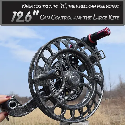 9KM 전문 32cm 연 릴 와인 더 브레이크 시스템 역전 방지 야외 단일 라인 연 제어 대형 연 비행