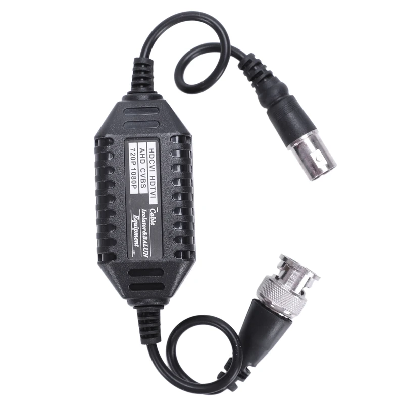 Tăng-Đồng Trục Video Vòng Trên Mặt Đất Cách Ly Balun BNC Nam Đến Nữ Dành Cho Camera Quan Sát