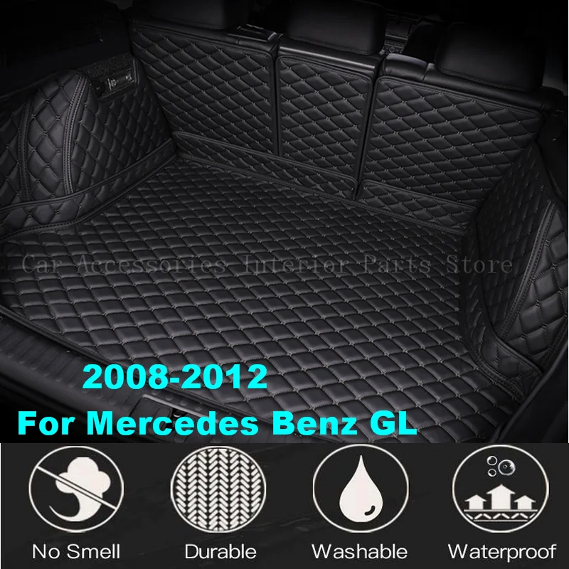 Custom Car Trunk Mat For Mercedes Benz GL GL350 GL400 GL450 2008 2009 2010 2011 2012 Auto Interior Accessories Waterproof Carpet