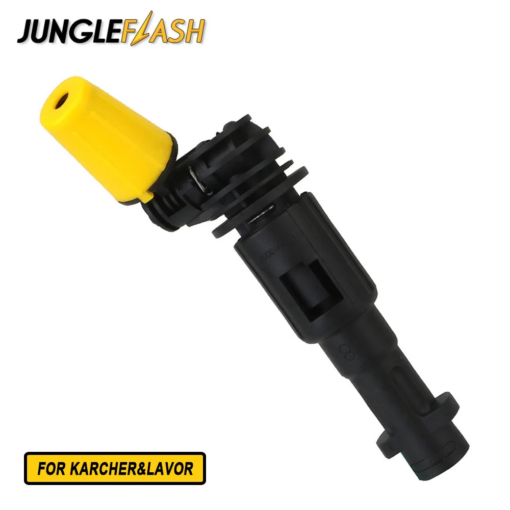 

JUNGLEFLASH Вращающаяся насадка для автомойки Karcher K, пистолет высокого давления, пеномойка, аксессуары для грузовиков и внедорожников