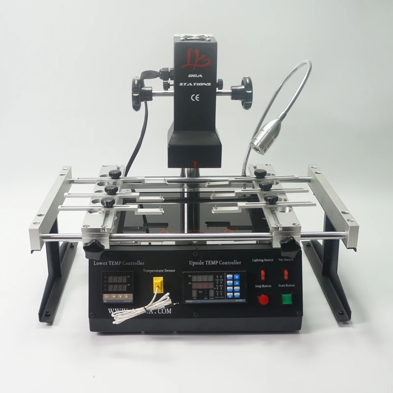 NEW LY IR6500 V2 2 Zones BGA Rework Station Infrared IR BGA Machine with Solder Balls Welding Flux Stencils for Mobile Repair