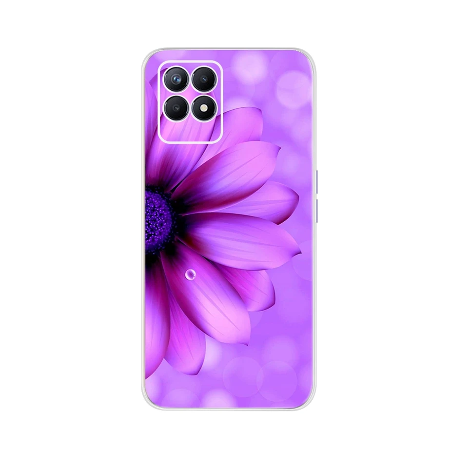 Dla przypadku Realme 8i RMX3151 słodki kociak motyl malowane okładka miękki futerał silikonowy dla Oppo Realme 8i Realme8i przypadku telefonu TPU