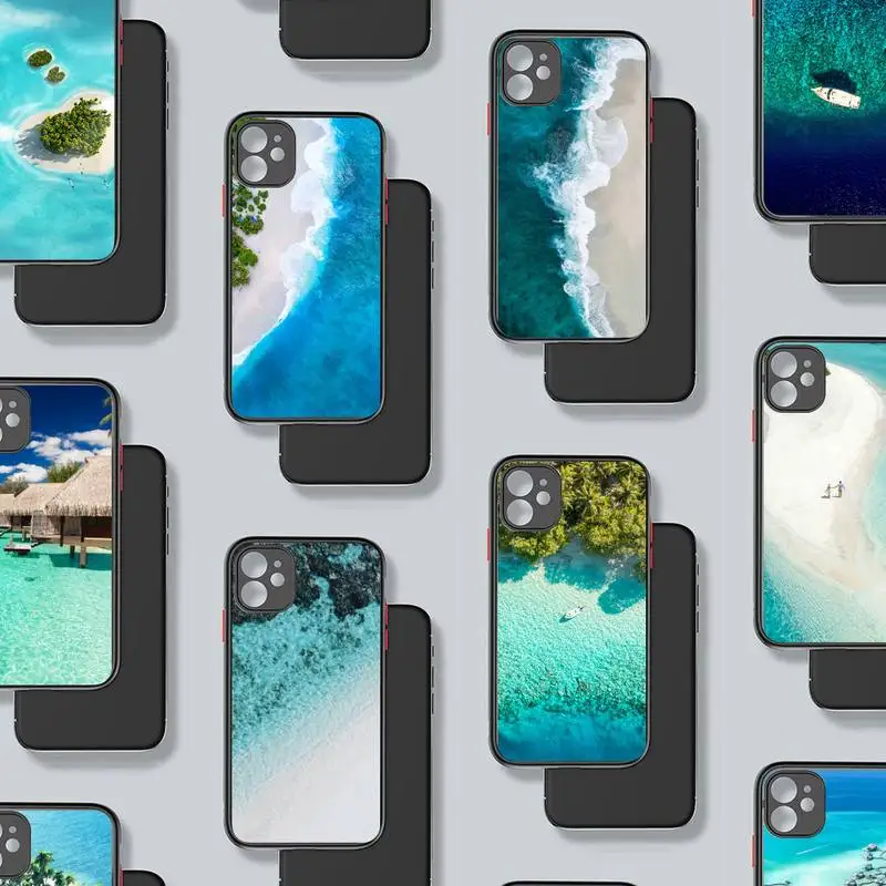 Прозрачный матовый чехол для iphone 7 8 11 12 plus mini x xs xr pro max