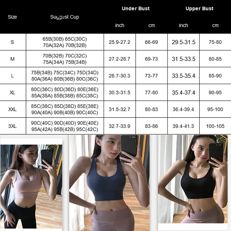 Aiithuug Seamless Padded Strappy Sports Bra Yoga Fitness Running Sportswear Top Sports Bras for Women - Activewear Tops For