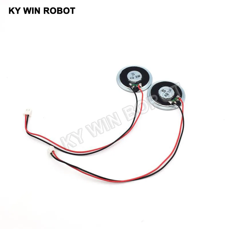 2pcs/lot New Ultra-thin speaker 4 ohms 3 watt 3W 4R speaker Diameter 40MM 4CM thickness 5MM with PH2.54 terminal wire length 20C