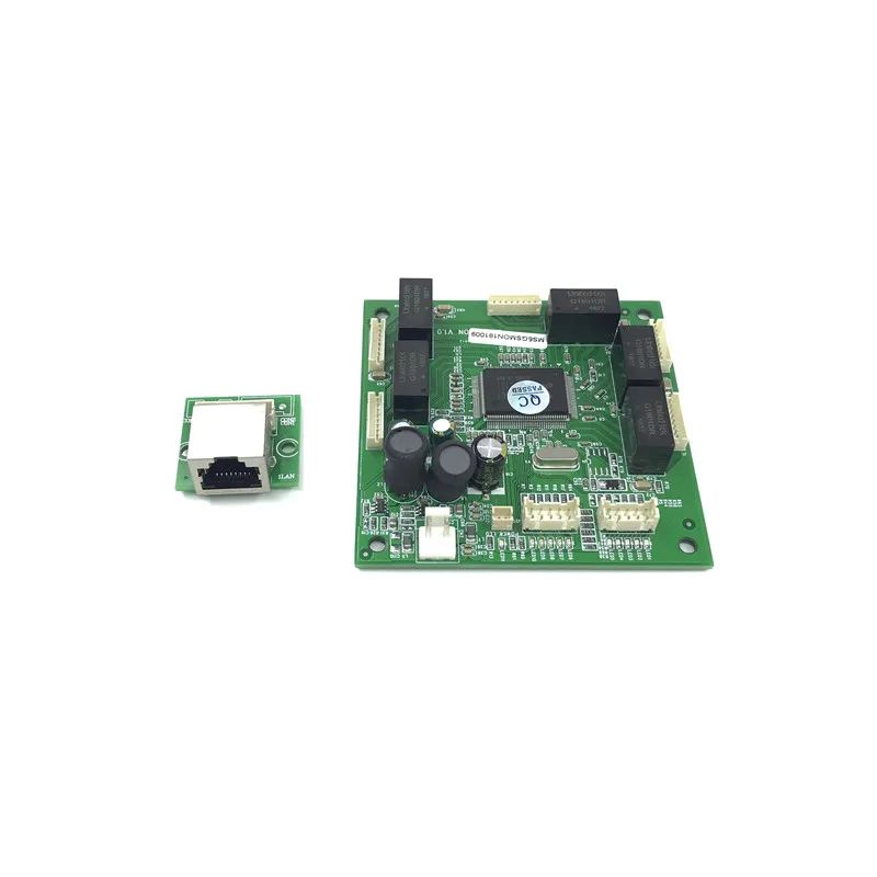 Ethernet Switch Module 10/100/1000Mbps 4/5/6 Poort Pcba Board Oem Auto-Sensing Poorten pcba Board Oem Moederbord