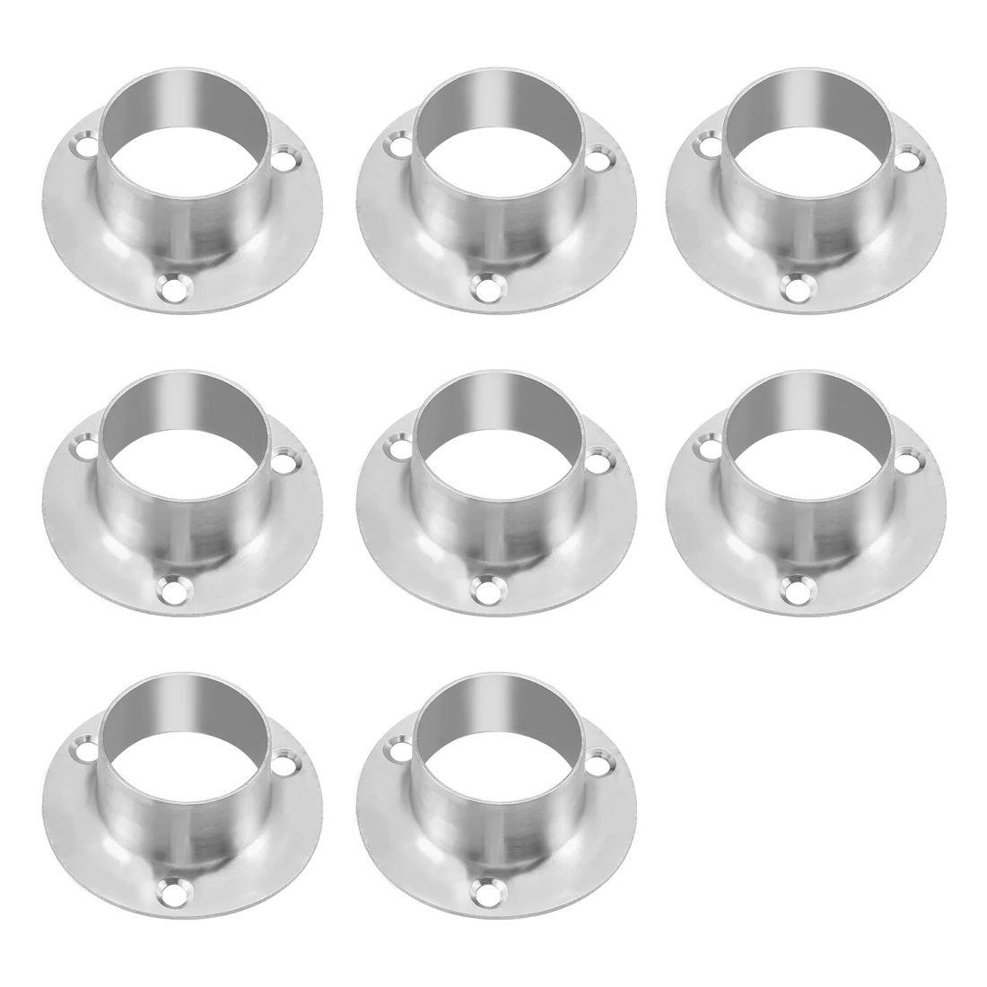 UXCELL 8pcs Wardrobe Pipe Bracket 32.5mm Dia Wall Mounted Rail Rod Support Socket to wardrobe closet balcony bathroom etc