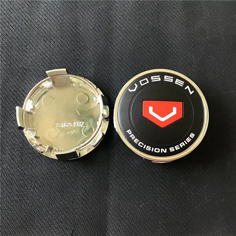 4pcs 62mm For VOSSEN Logo  Emblem   Car Wheel Center Cap Hubs Emblem Badge Auto Styling Dusproof Decal Cover