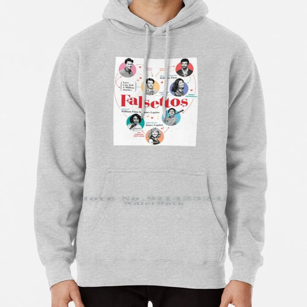 Falsettos 2016 Poster Hoodie Sweater 6xl Cotton Falsettos Falsettoland March Marvin Christian Borle Whizzer Brown Andrew