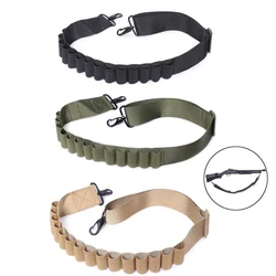 Caccia Tactical 25 Rounds Sling 12/20 Gauge Shell Holder con fascia girevole regolabile