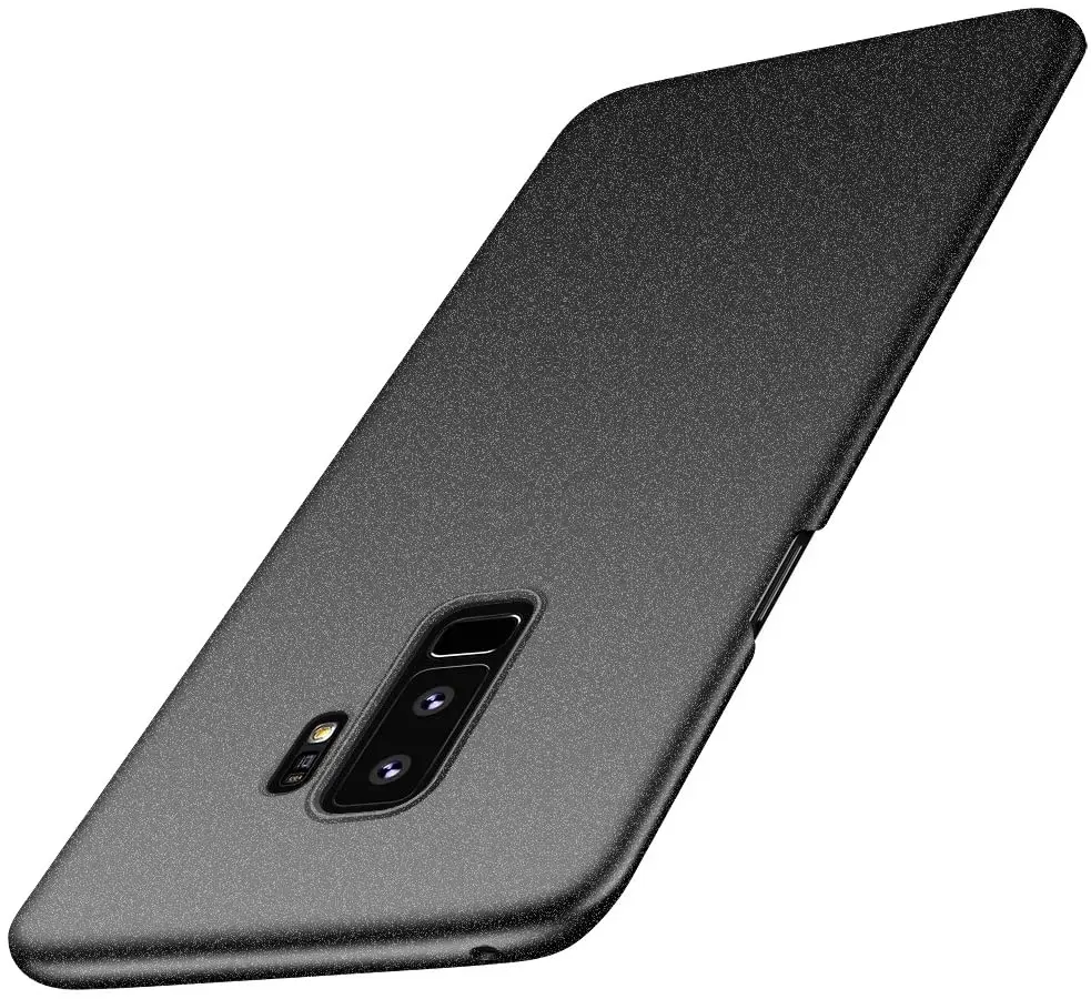 Cases For Samsung Galaxy S9 Plus Case Super Luxury Matte Black Phone Cover For Galaxy S9 Plus Premium Material Hard Slim PC Case