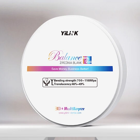 Yilink 3D Pro Zirconia Multilayer Block Open System Thickness 14 MM Vita 16 Colors Bleach White for Dental Lab Cad Cam