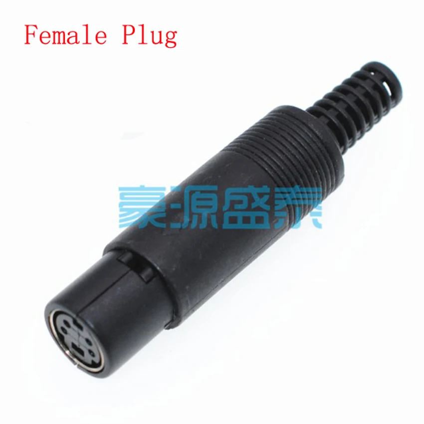 10PCS/Lot PS2 MINI DIN4/DIN5/DIN6/DIN7/DIN8  Welding Type Male/Female Plug Connector 4P/5P/6P/7P/8P