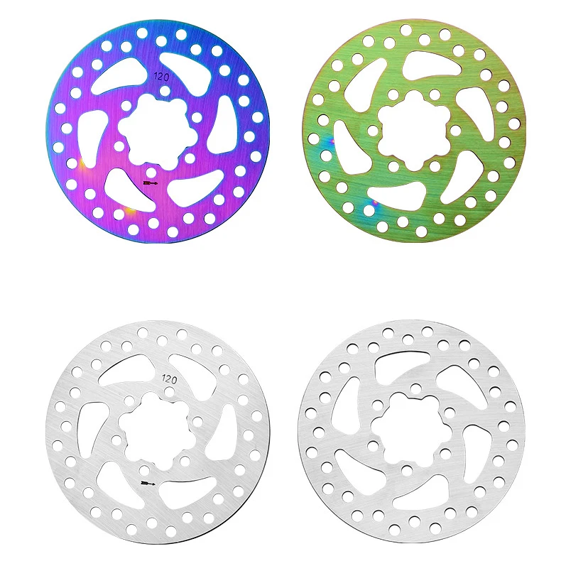 Bunte Mountainbike Hohl Disc Bremsscheibe Elektrische Fahrrad Bremsscheibe 120/140/145/160/180mm Roller Fahrrad Zubehör – Detail 2