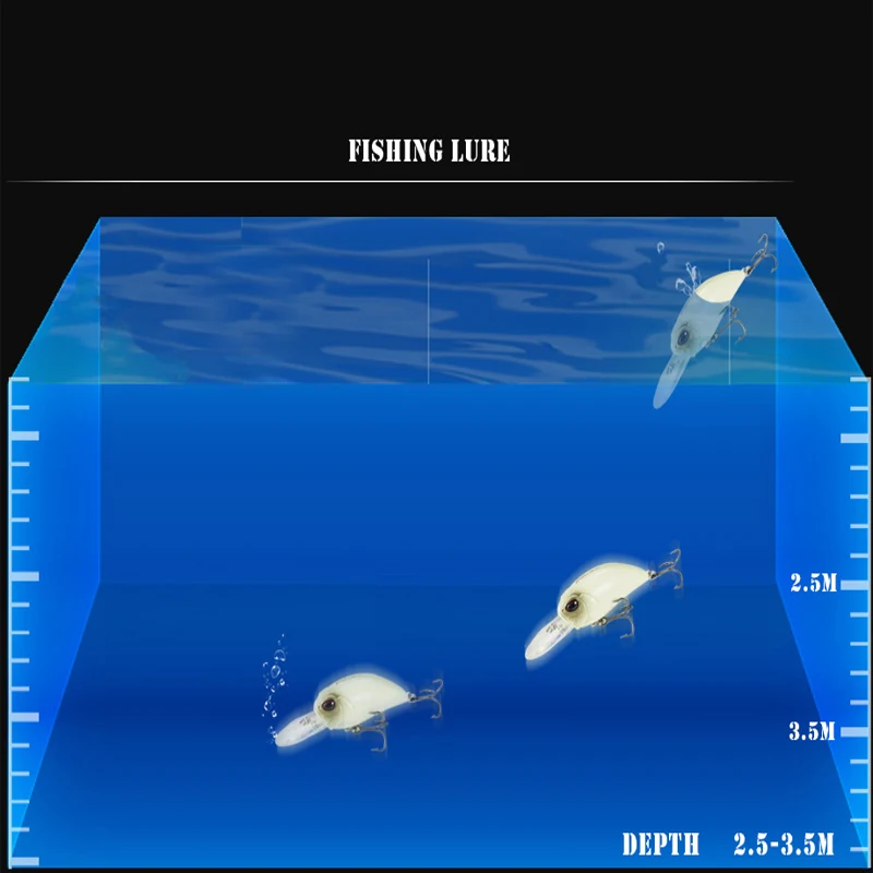 Crankbait Fishing Lure Weights 16g 100mm Floating 2.5-3.5m Mino Cark Isca Artificial Bait Wobblers Peche Accessoire Pike Leurre