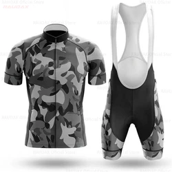 Camouflage Bike Uniform 2021 Pro Team Short Sleeve Maillot Ciclismo Man's Cycling Clothing Summer MTB Bike Riding Cycling Jersey