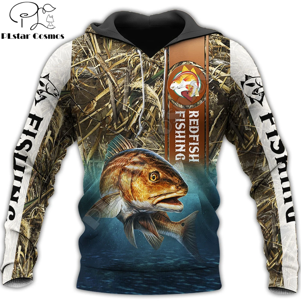 

Redfish Fishing 3D All Over Printed Men's Hoodie & Sweatshirt Autumn Unisex Zip Hoodies Casual Streetwear Tracksuits KJ786