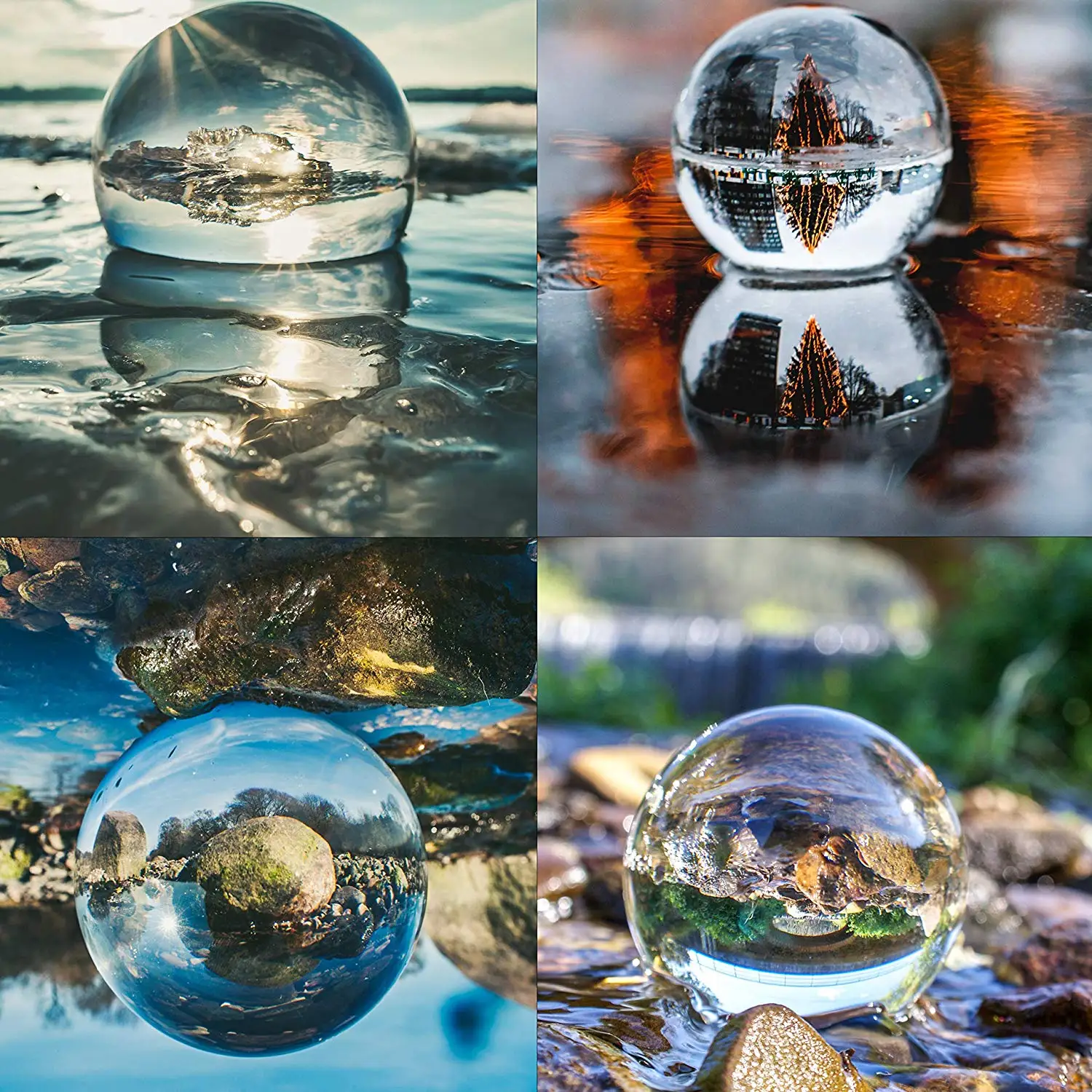 Nguyên Chất Thấu Kính Pha Lê Bóng 60Mm Photopraphy Lensball Cao Cấp Hình Quả Cầu Thủy Tinh Cho Điện Thoại Và Máy Ảnh