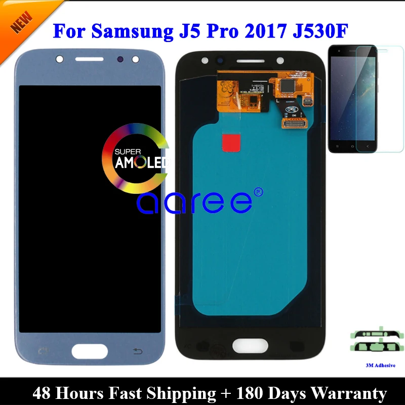 OLED LCD Screen For Samsung J5 Pro 2017 J530 LCD Display For Samsung J5 2017 J530 LCD Screen Touch Digitizer Assembly