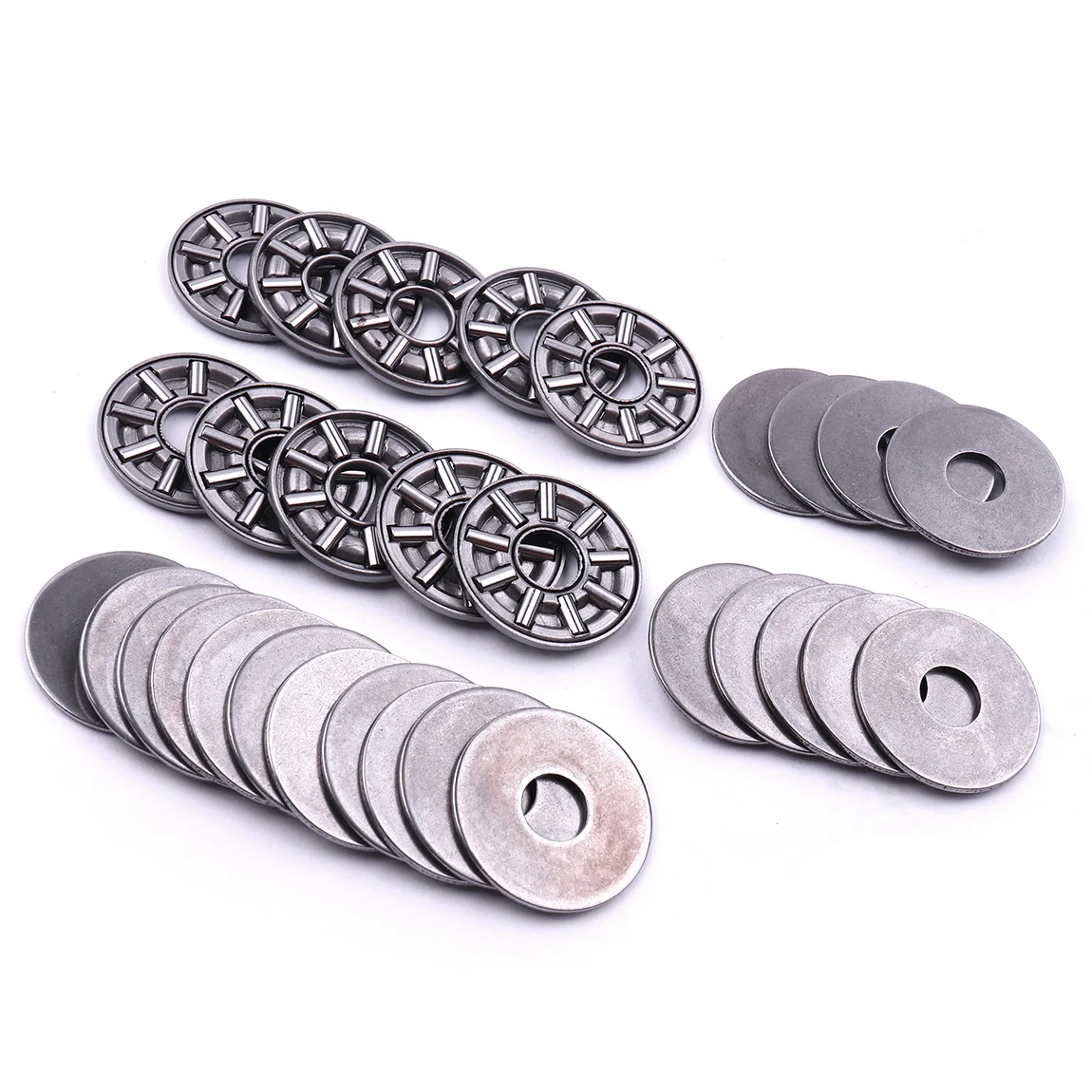 Conjuntos 10 3-em-1 AXK0619- AXK1730 + 2AS Agulha Thrust Rolamentos Axiais Rolamentos de Rolos Com Duas Anilhas Plana Empuxo do Rolamento de Esferas