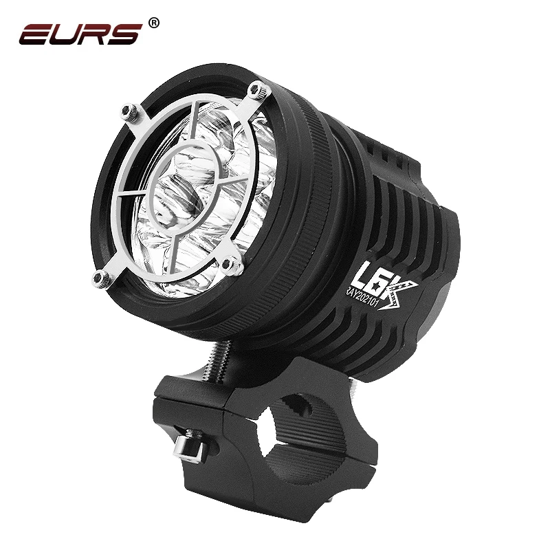 EURS L6K LED Motorcycle Headlight spotlight External Moto Led lamps DRL Accessories Spot Fog bulb led motorbike Headlamp 12-80V