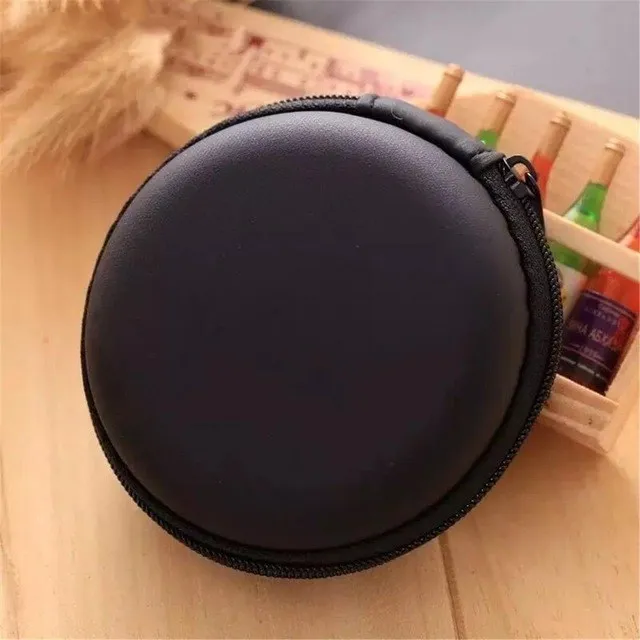 Portable Mini Round Hard Storage earphone case for Earphone SD TF Cards for Iphone xiaomi Samsung Usb Cable Earphone Bags