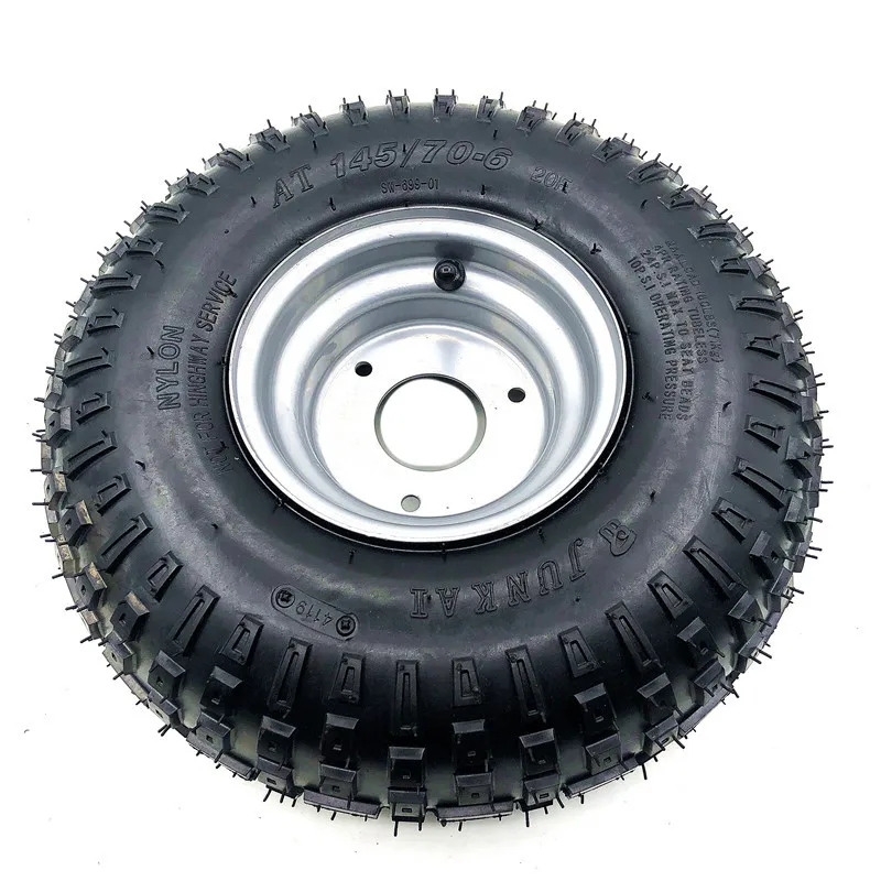 6 Inch ATV Wheel 145/70-6 All Terrain Vehicle Tyre Fit For 50cc 70cc 110cc Small ATV Quad Front Or Rear Wheels