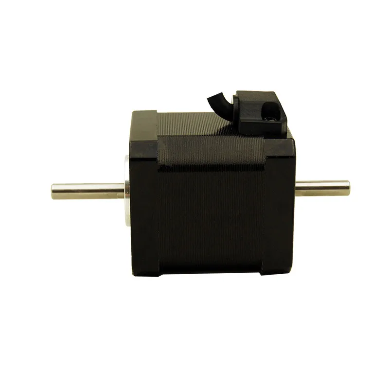 Podwójny wał 0.6NM(86oz-in) CNC Nema17 silnik krokowy 1.5A, 47mm długość silnika, 2 fazy, 1.8 stopni 4 lead podwójny wał