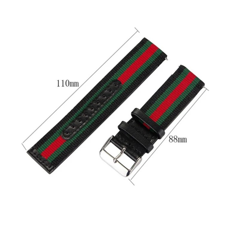 22mm couro genuíno náilon pulseira de relógio para ticwatch pro e2 s2 gtx pro3 pro 2020 pro 4g relógio inteligente substituição banda de pulso