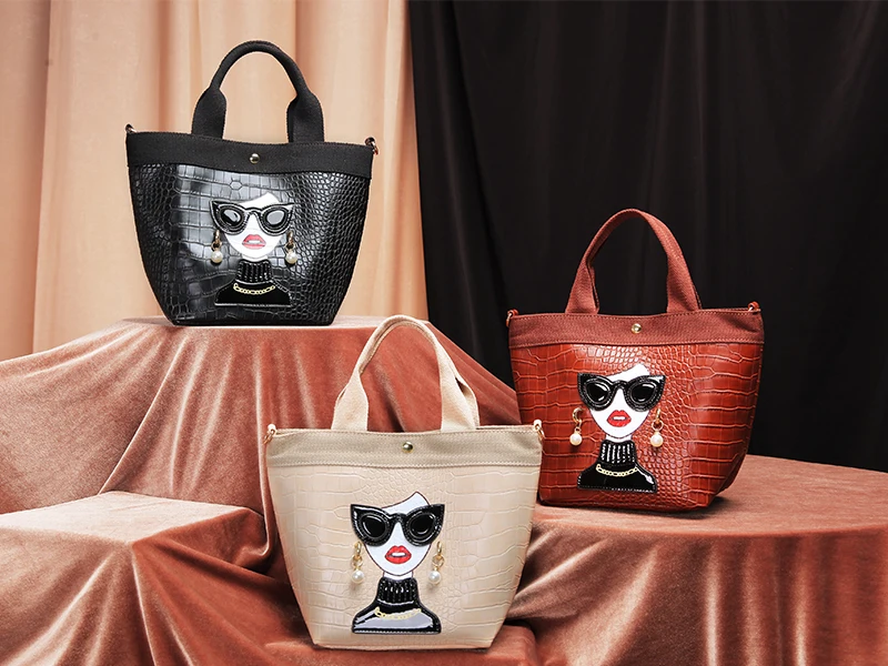 Handle Female Totes Crossbody Shoulder Bag Ladies Casual Messenger Bag Stone Pattern Women's Purses and Handbags