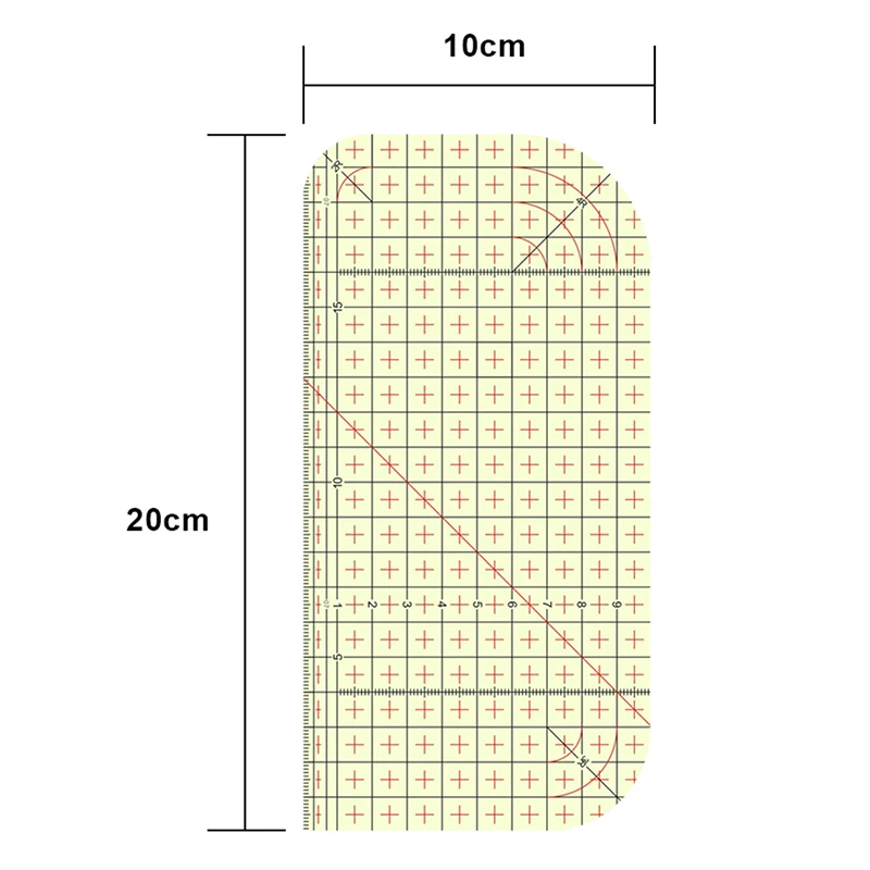 Resistente al calore Righello Da Stiro Uso Domestico Strumento Stiratura A Caldo Righello Patchwork Tailor Mestiere di Cucito FAI Da TE Forniture Strumento di Misura 20x10cm