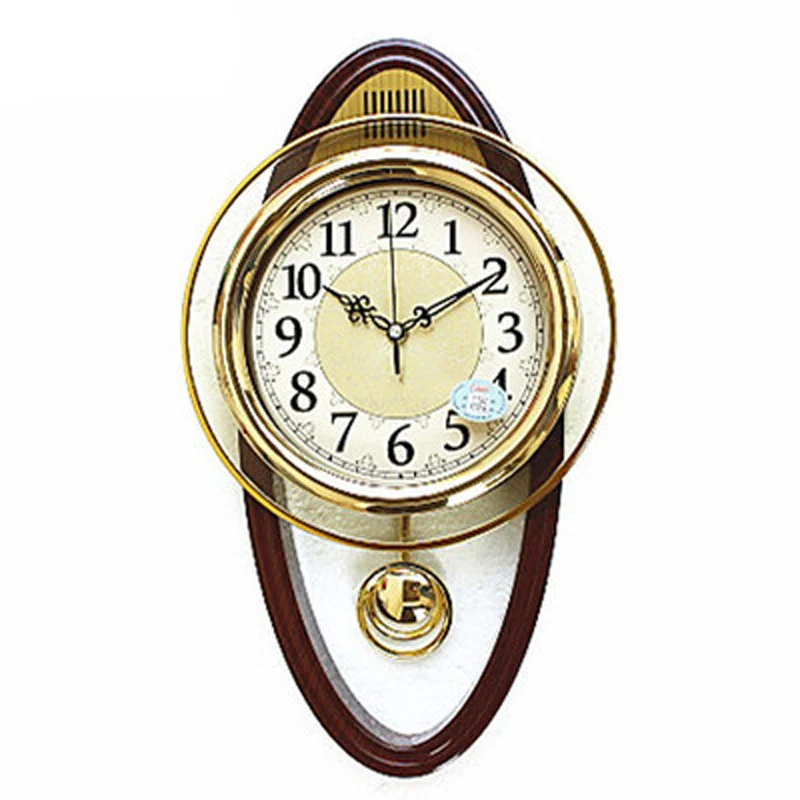 3d Schaukel Uhr Große Pendel Uhren Wand Luxus Vintage Shabby Chic Stille Uhr Uhr Mechanismus Reloj De Pared Gold Wanduhr