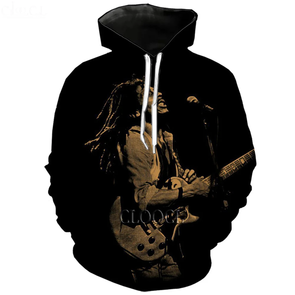 HX Singer Reggae Creator Bob Marley Casual Streetwear 3D Print Men Women Autumn Tracksuit Tops Fashion Hoodies Drop Shipping