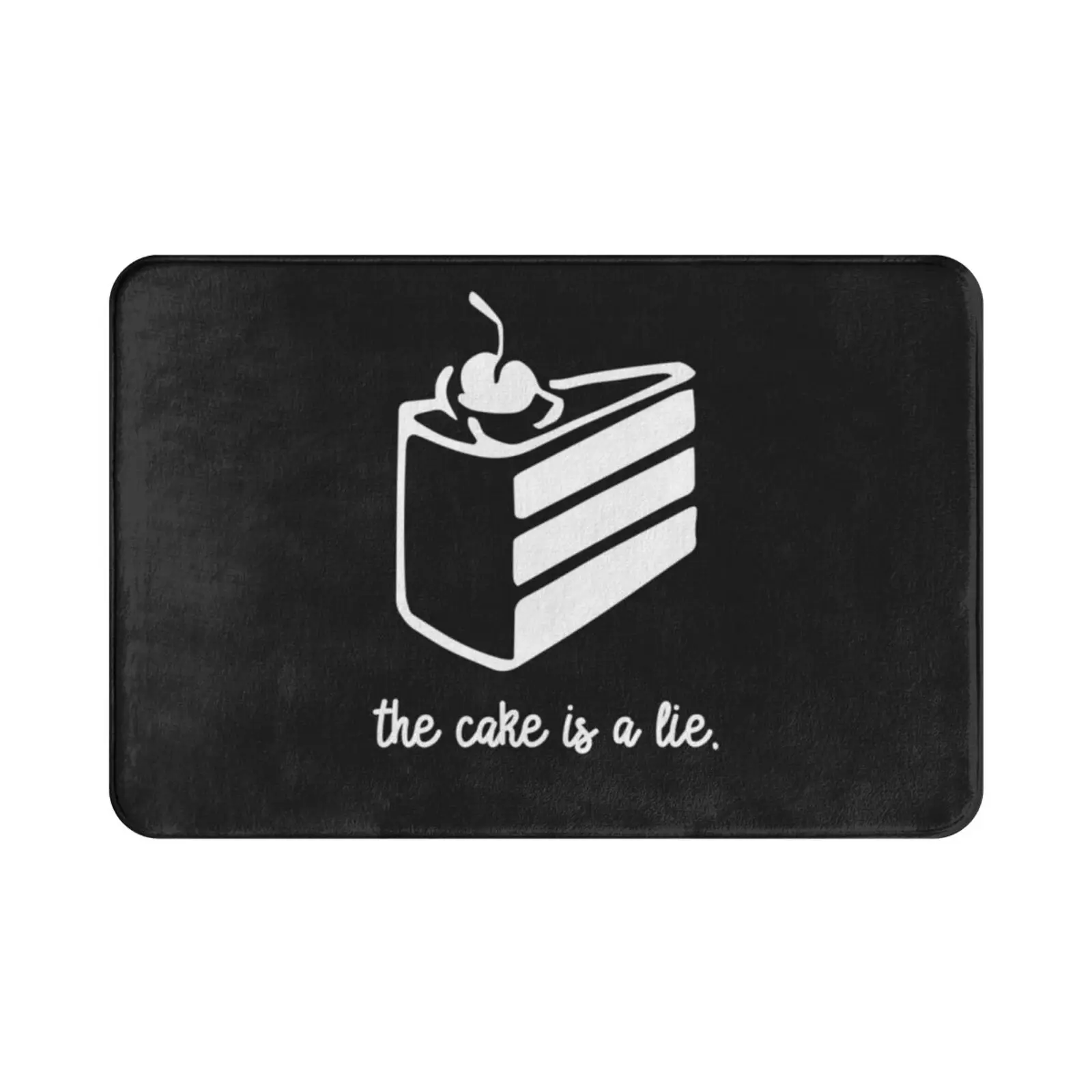 The Cake Is A Lie Carpet Mat Rug Cushion Soft Cake Is A Lie Portal Portal 2 Gaming Geek Geeky Half Life Half Life 2